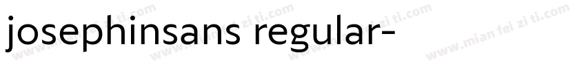 josephinsans regular字体转换